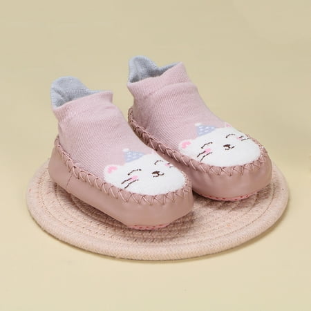 

Ameiqe Baby Socks Shoes Infant Toddler Boys Girls Low Top Soft Sole Casual Pre Walker Shoes(Bean Paste 14cm)