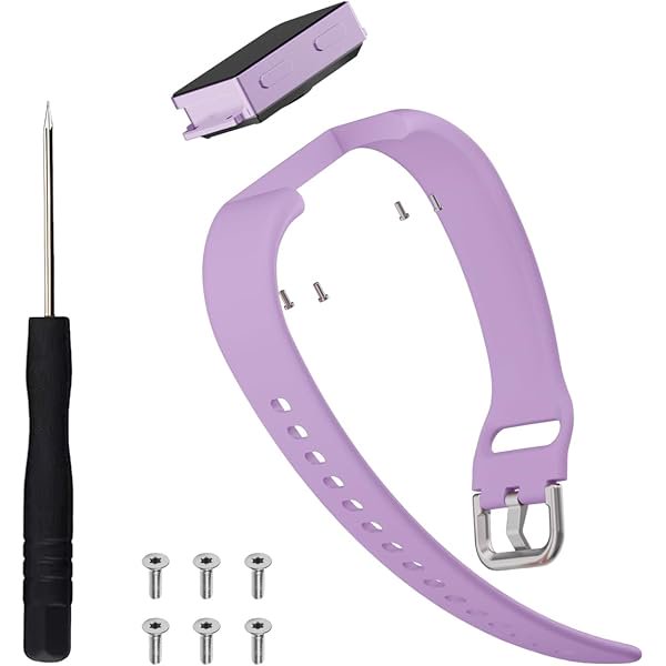 wonima11 Silicone Watch Band, Compatible with Looki-mini Fitness Tracker with 1.01" Screen, Soft Adjustable Replacement Strap for Looki-mini Smart Bracelet, Purple