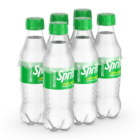 Sprite Lemon Lime Soda Soft Drinks, 8.55 fl oz, 6 Pack