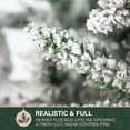 thumbnail image 6 of Fraser Hill Farm 9 ft Flocked Mountain Pine Artificial Christmas Tree with Dual Multicolor & Warm White LED Lights, FFMP090-6SN, 6 of 19