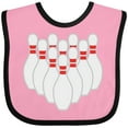 thumbnail image 3 of Inktastic Ten Pins for Bowling Boys or Girls Baby Bib, 3 of 4
