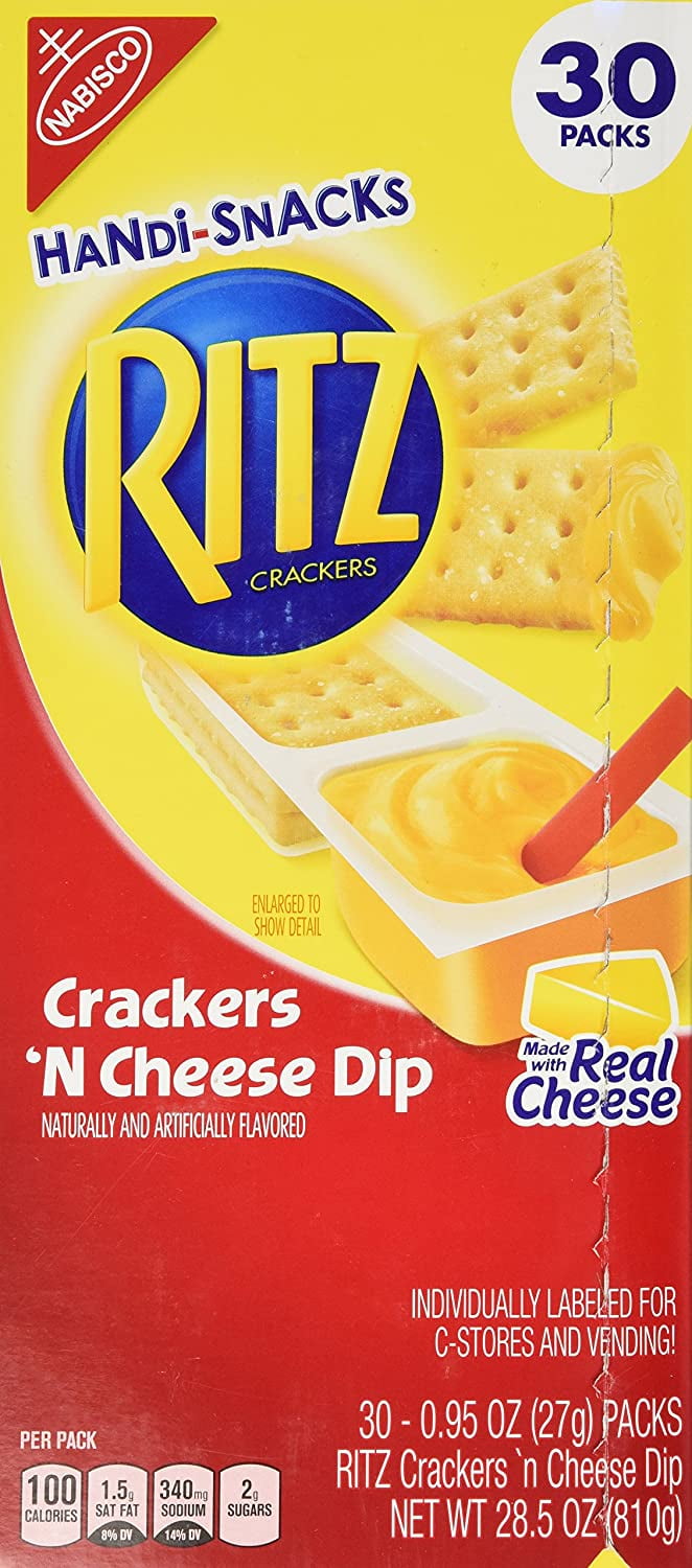 Nabisco HandiSnacks Ritz Crackers N Cheese Dip 30 Pack