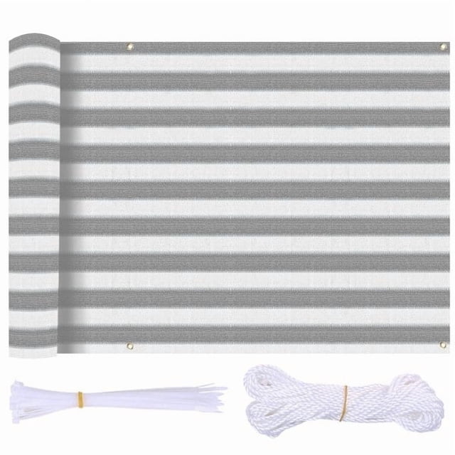 Balcony protection for visibility Grey and White Grey and White Grey and White 750