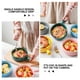 thumbnail image 5 of Noodle Bowl With Handle Ceramics Cooking Bowl Japanese Style For Breakfast Blue Heat Conductor 1Pcs, 5 of 5