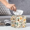 thumbnail image 6 of Rocae Bicycle And Pumpkins for High-grade Leather Tissue Box,Office Tissue Box,Tissue Box Cover Square 5.2×5.2×5.2, 6 of 7