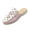 Pink, variant on EKVAHL Women's Slip On Mule Loafers, Soft Suede Polka Dot Backless Flats, Tassel Decor Daily Office Walking Flats Brown