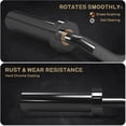 thumbnail image 5 of RitFit 2 Inch EZ Curl Bar with Weights, 700LBS Weight Capacity Olympic Curl Barbell for Bicep, Tricep and Weight Lifting Exercises (Black(with 85LB Weights)), 5 of 7