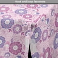 thumbnail image 4 of Floral Dog Crate Cover, Shabby Flower Petals Motif Retro Feminine Japanese Kimono Blossoms Ethnic, Easy to Use Pet Kennel Cover Small Dogs Puppies Kittens, 7 Sizes, Rose and Dark Magenta, by Ambesonne, 4 of 6