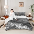 thumbnail image 5 of Homewish Modern Abstract Ombre Bedding Comforter Set for Teens, Grey Marbling Art Twin Comforter Sets, Watercolor Marble Reversible Bedding Set, Super Cozy Room Decor, 2-Piece, 5 of 8