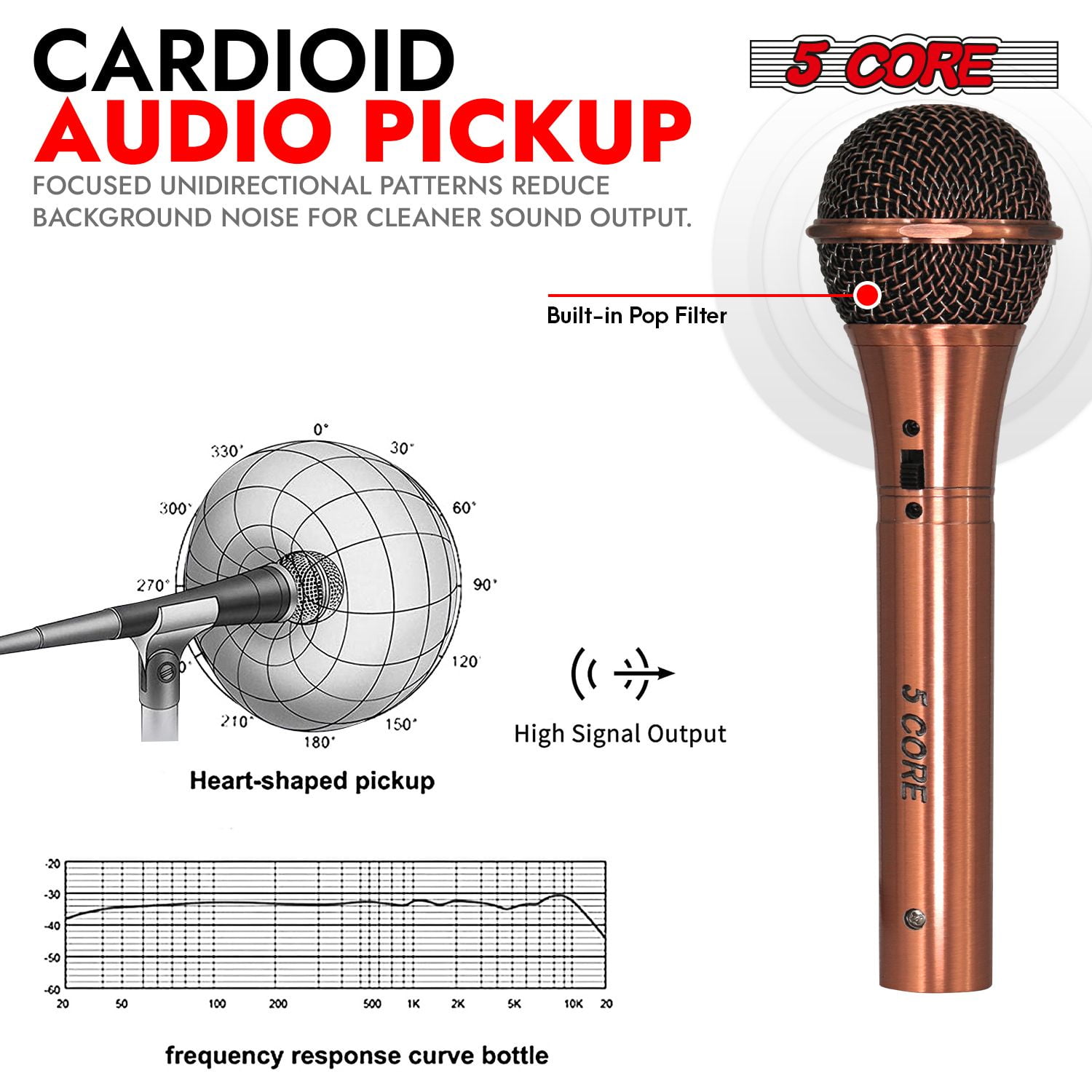 XLR Microphone Dynamic Mic Karaoke Singing Studio Microfono Handheld Mics