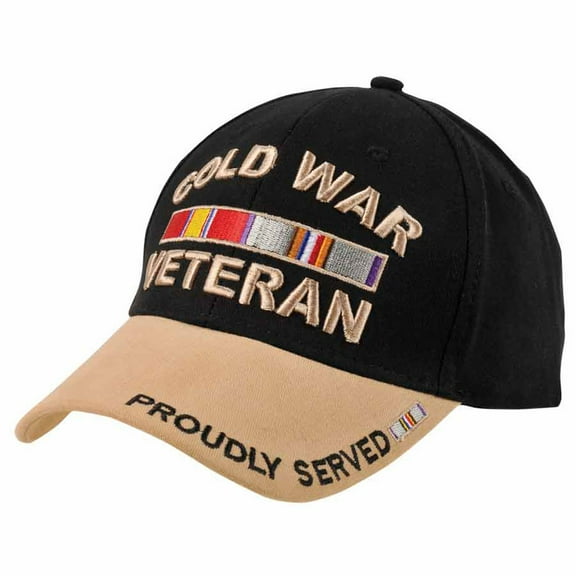 Cold War Conflict Black and Khaki Cap