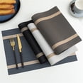 thumbnail image 4 of Stylish Pvc Placemats Set Of 6 For Dining Tables Heat Resistant 45X30Cm, 4 of 7