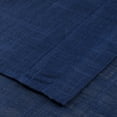 thumbnail image 4 of 3 Piece Rod Pocket Linen Semi Sheer Kitchen Window Curtain Tiers and Valance Set 24" Long, Navy., 4 of 4