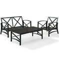 thumbnail image 5 of Afuera Living 3-Piece Metal/Fabric Patio Sofa Set in Oatmeal/Oil Rubbed Bronze, 5 of 10