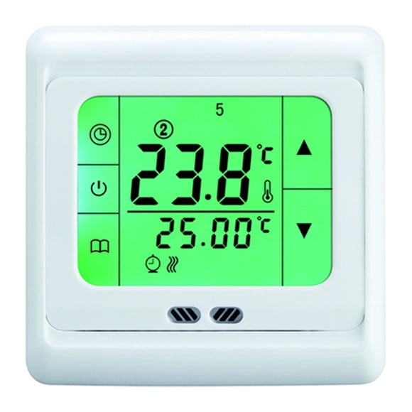 TST60-EP Floor Heating Regulator With White, Blue, Green Backlight Touch Screen Thermostat Warm Floor With Temperature 2 Sensors ,Save Energy