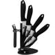thumbnail image 1 of Cuchillos de Cerámica con Bloque, Juego de Cuchillos de Cocina de 3", 4", 5" y 6" Pulgadas con Pelador, Cuchillo de Pelar de Frutas con Tapas, 1 of 4