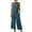 Navy, variant on Htigea Two Piece Sets for Women Summer Outfits Lounge Sets Mock Neck Tops Wide Leg Crop Pants Vacation Travel Outfits under $10.00 Army Green,S