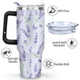 thumbnail image 3 of Lavender Purple 40oz Stainless Steel Vacuum Insulated Tumbler with Lid and Straw Gifts for Mom Friend Sister Grandma, 3 of 5