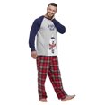 thumbnail image 6 of Jolly Jammies Men's Plaid Bears Matching Family Pajamas Set, 2-Piece, Sizes S-2X, 6 of 10