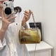 thumbnail image 2 of Nuevo bolso de mujer con estampado de serpiente láser de colores, bolso de mensajero de cuero sintético para mujer, bolsos de lujo para mujer, bolso de cosméticos de calidad para banquetes 2025, 2 of 4