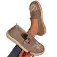 thumbnail image 4 of Wensltd Women Loafers Wide Width Round Toe Flats for Spring Daily Walking Solid Color, 4 of 9