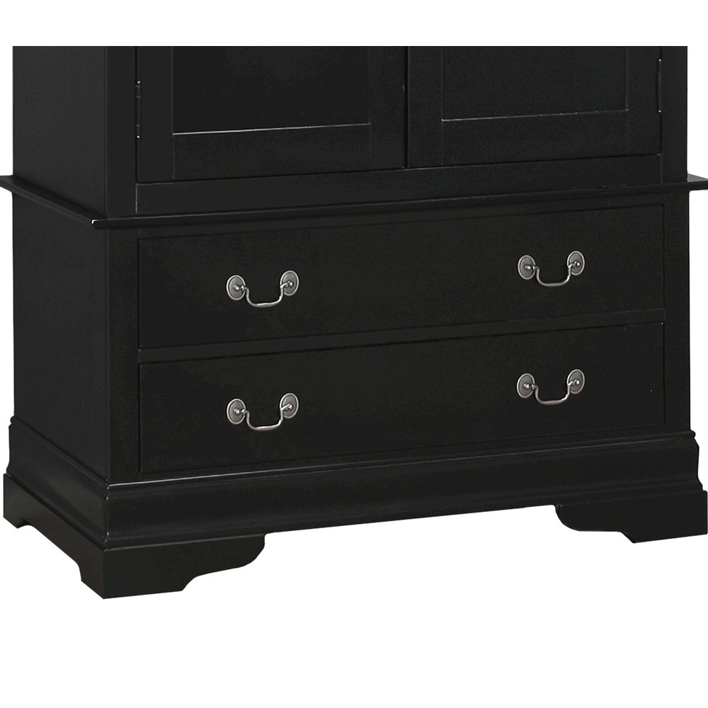Glory Furniture Louis Phillipe G3150-A Armoire , Black