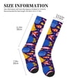 thumbnail image 2 of Lsque Cute Flat Hand Drawn Fishes Pattern Sport Compression Socks for Men & Women 15-20 mmHg Knee High Nurse Pregnant Running Medical and Travel Athletic, 2 of 6