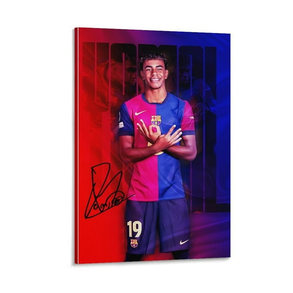 Lamine Yamal Soccer Poster Football Player Canvas Wall Art (19) Poster For Bedroom Kitchen Bathroom Living Room Office Decor