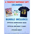 thumbnail image 2 of 4th Birthday Shirt Toddler Boy Paw Patrol Birthday Shirt and Book and Stickers Navy 4T, 2 of 5