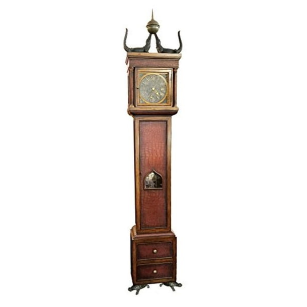 MaitlandSmith Grandfather Clock Featuring Verdigris Crocodiles and