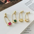 thumbnail image 5 of Cubic Zirconia Link Chain Statement Ring with Dangle Beaded Ball Adjustable Tail Finger Band Birthstone Stacking Eternity Promise Ring Tassel Dangling Charm Rings Fashion Jewelry Gifts, 5 of 12