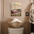 thumbnail image 2 of Farmhouse Canvas Wall Art Red Truck Painting Kitchen Wall Decor Framed Rustic Truck Posters Home for Living Room Bedroom Bathroom Decoration 12x16 inch, 2 of 6