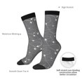 thumbnail image 6 of Honeii Airplane Routes Around The World Print Adult Socks,Crew Socks,Casual Calf Socks,Daily Wear Socks for Men & Women, Perfect for Sports, Casual and Everyday Use, 6 of 6