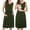 Army Green, variant on Women's Patchwork Maternity Nursing Dresses Sleeveless Breastfeeding Clothes