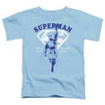 thumbnail image 2 of Superman Flying Outline Kids T Shirt (2) for Toddler Boys and Girls, Light Blue, 2 of 4