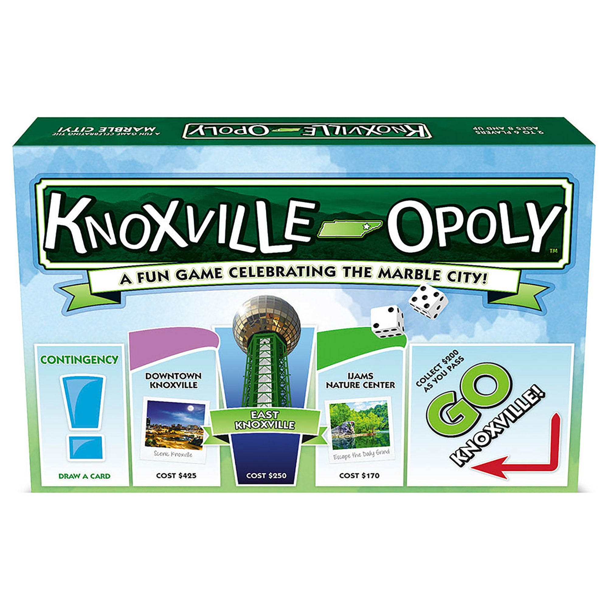 Knoxville-Opoly City Themed Family Board Game, 2-6 Players