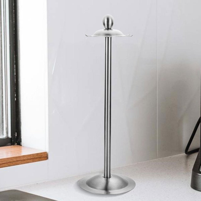Soporte giratorio perfecl para cuchara con 6 ganchos Acero inoxidable 44,5 cm x 15,5 cm