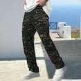 thumbnail image 2 of Men's Cargo Pants Workout Outdoor Loose Straight Leg Pocket Casual Comfortable Durable Stretchable Trousers Camouflage2 185, 2 of 9