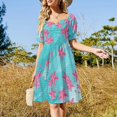 thumbnail image 4 of Vestido de mansión embrujada, vestido de manga corta, vestidos elegantes para mujer, vestido de verano para mujer 2025, 4 of 7