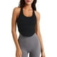 thumbnail image 3 of Gibobby Camiseta sin mangas sólida para mujer, deportiva, para correr, fitness, yoga(Blanco,CH), 3 of 3