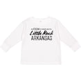 thumbnail image 3 of Inktastic From Little Rock Arkansas in Black Distressed Text Boys or Girls Long Sleeve Toddler T-Shirt, 3 of 5