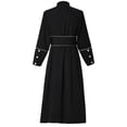 thumbnail image 5 of BPURB Unisex Clerical Clergy Robe for Pulpit with Sleeves Black, 5 of 7
