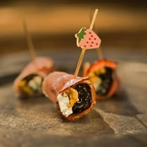 Minkissy Appetizer Toothpicks Fruit Picks Assorted Color 100pcs