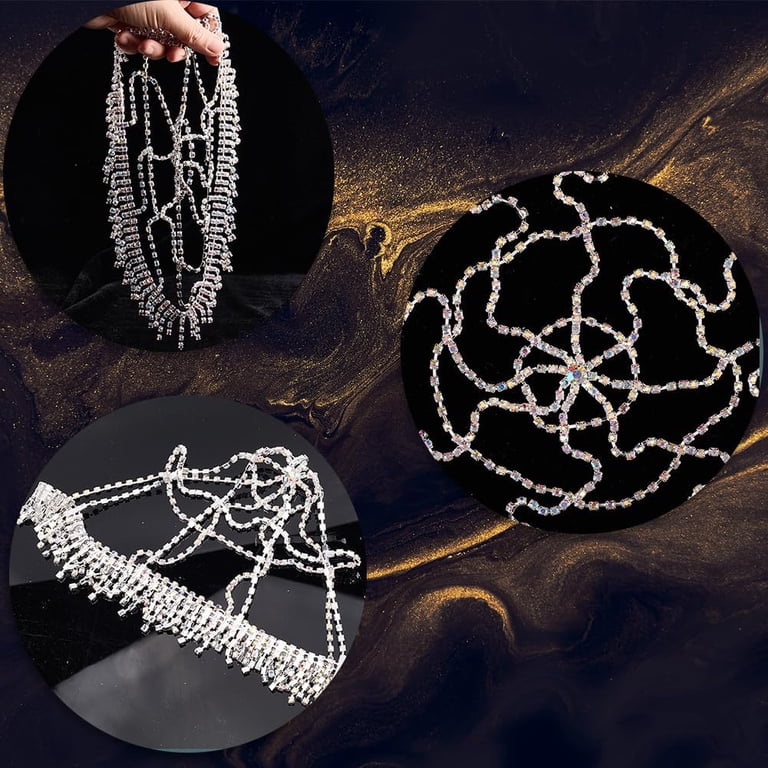 1920s Rhinestone Headpiece Head Chain for Women Wedding 
