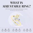 thumbnail image 4 of 925 Sterling Silver Round 0.4 Ctw Emerald Gemini Zodiac Birthstone Women's Weddding Engagement Ring_7.5, 4 of 5