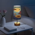 thumbnail image 6 of Touch-Control 3-Color Desk Lamp with Plug – Energy-Saving LED + 3 Simultaneous Charging Ports Butterflies Sunflowers, 6 of 8