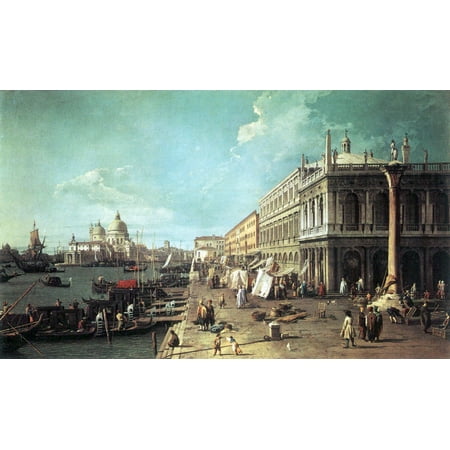 Framed Art for Your Wall Canaletto (I) - The Molo with the library and the entrance to the Grand Canal 10 x 13 Frame
