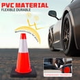 thumbnail image 6 of Traffic Safety Cones 18 Inch Orange Cones with Reflective Collar for Road Parking, Driving Practice,2 PACK, 6 of 8
