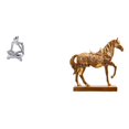 thumbnail image 1 of Juego de figuras de lector abstracto con decoración de figura humana de resina, estatua de pensador abstracto, figura de caballo, decoraciones colecci, 1 of 8