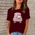 thumbnail image 1 of Meichang T-Shirts de la Saint-Valentin pour Femmes, T-Shirt Graphique Cœur d'Amour, Manches Courtes, Col Rond, Décontracté, Blouses, Joyeuse Saint-Valentin, 1 of 5
